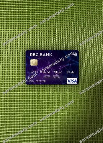 USA RBC Bank visa card photolook front